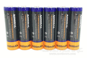 Admiral AA NiMH 2600mAh Rechargeable Batteries (Pack of 6)